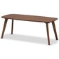Baxton Studio Dahlia Coffee Table in Walnut Brown, , large