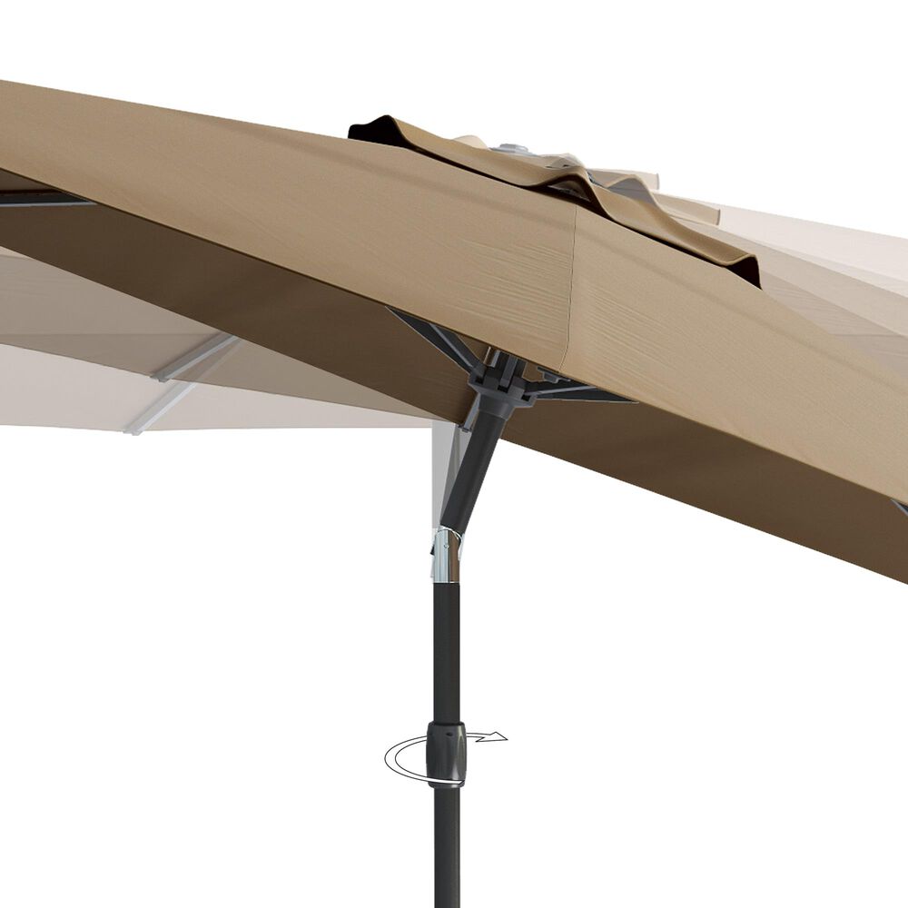 CorLiving 10&#39; UV &amp; Wind Resistant Patio Umbrella in Sandy Brown, , large