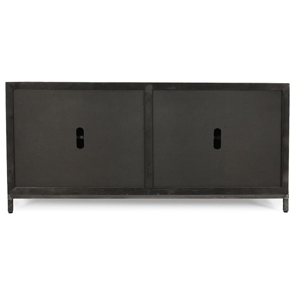 Classic Home Lisbon 4-Door Sideboard in Black, , large