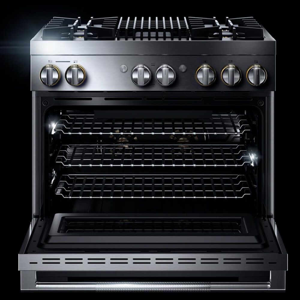 JennAir Rise 36&quot; Professional Range with Gas Grill in Stainless Steel, , large