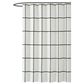 Pem America Truly Soft Windowpane Shower Curtain in Ivory and Black, , large