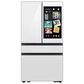 Samsung 28.6 Cu. Ft. Bespoke 4-Door French Door Refrigerator with AI Family Hub+ & AI Vision Inside in White Glass, , large