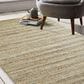 L&R Resources Natural Fiber 9" x 12" Teal Area Rug, , large