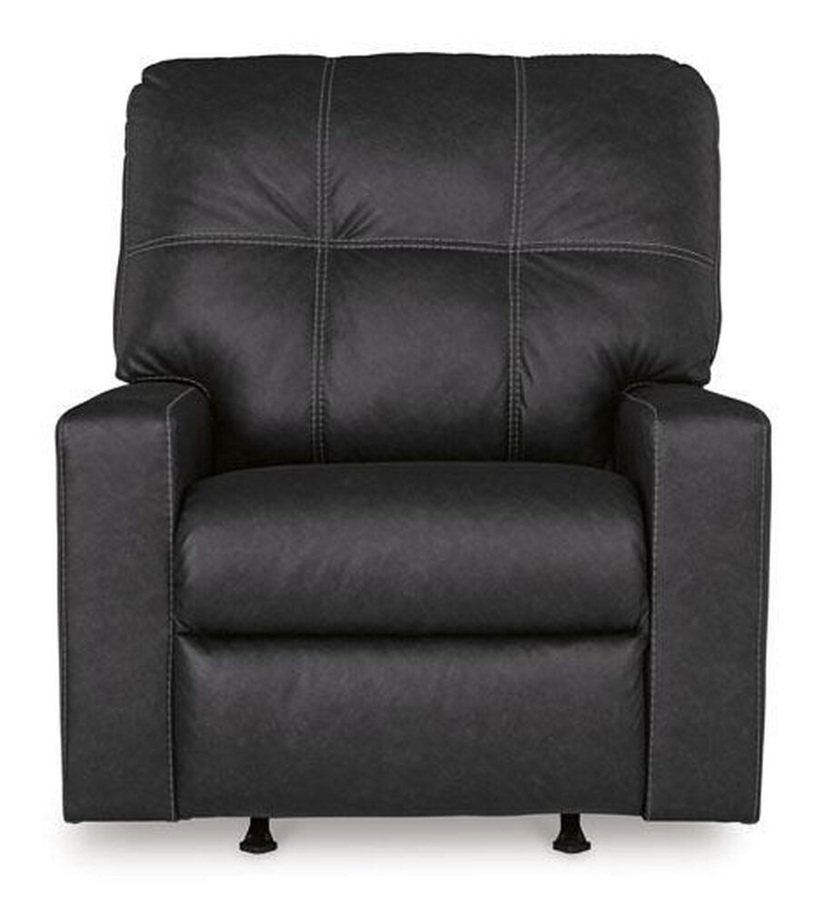 Ashley Barlin Mills Manual Recliner in Carbon, , large