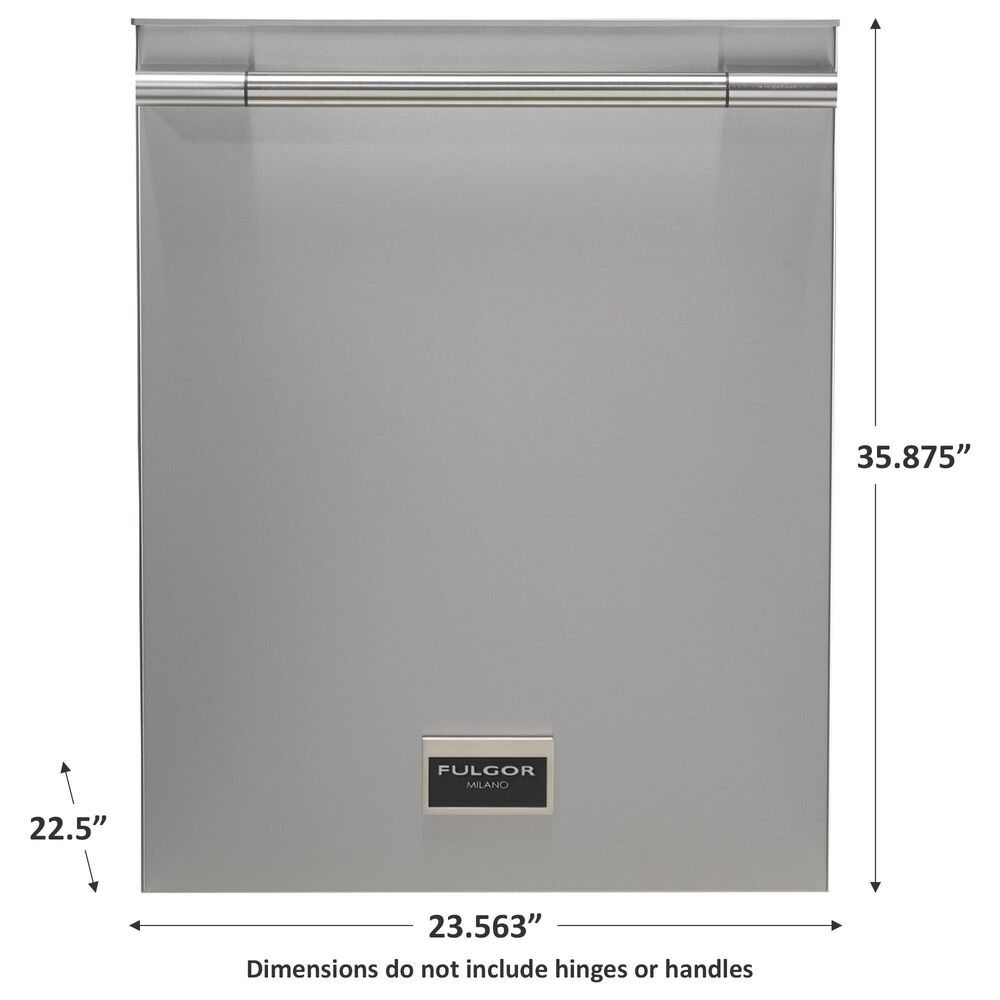 Fulgor Milano 24&quot; Build-In Distinto Handle Dishwasher in Stainless Steel, , large