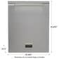 Fulgor Milano 24" Build-In Distinto Handle Dishwasher in Stainless Steel, , large