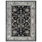 Amer Rugs Alexandria 4" x 6" Black and Ivory Area Rug, , large
