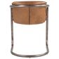 Home Trends & Design Portofino Leather Dining Chair in Chestnut, , large