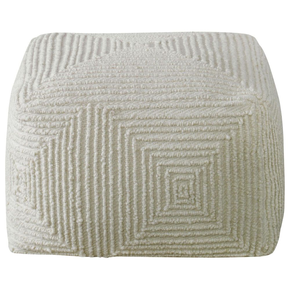 Uttermost Sovanna Pouf in Ivory, , large