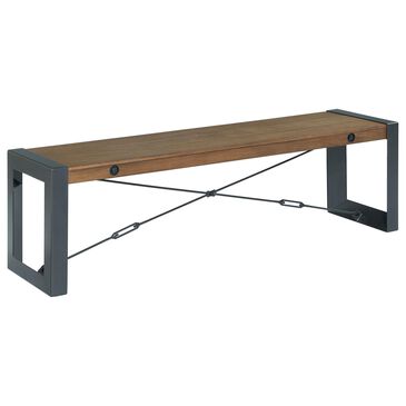 Other Micah Dining Bench in Gunmetal and Walnut, , large