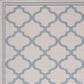 Safavieh Bermuda Contemporary 5"3" x 7"6" Ivory and Blue Indoor/Outdoor Area Performance Rug, , large