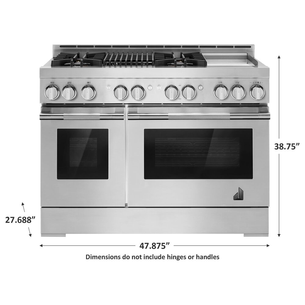 JennAir 48&quot; Gas Professional Range with Infused Griddle and Infrared Grill in Stainless Steel, , large