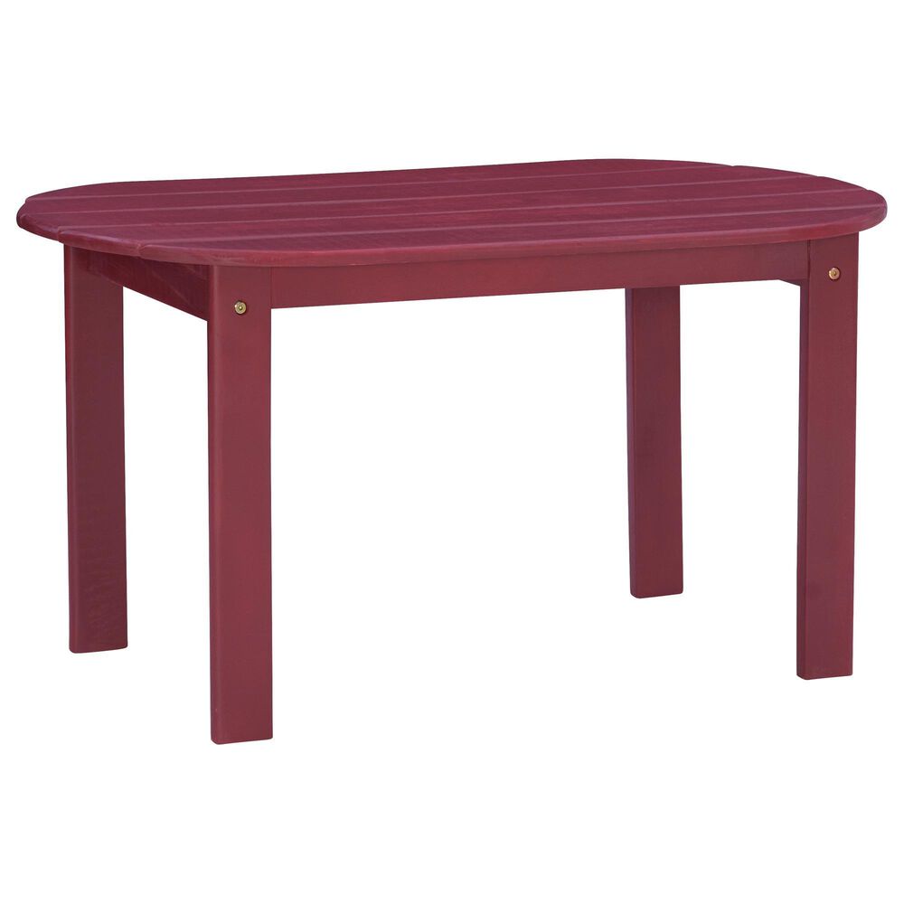 Linon Home Decor Adirondack Coffee Table in Red, , large