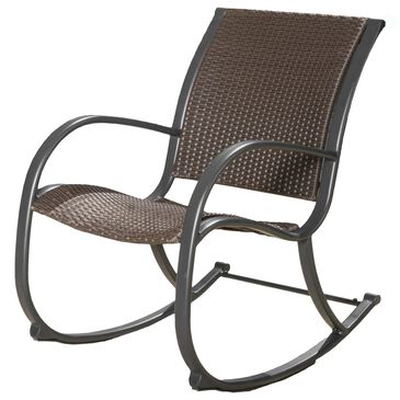 Noble House Gracie"s Patio Rocking Chair in Dark Brown, , large
