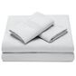4-Piece Queen Solid Embroidered Sheet Set in Silver, , large
