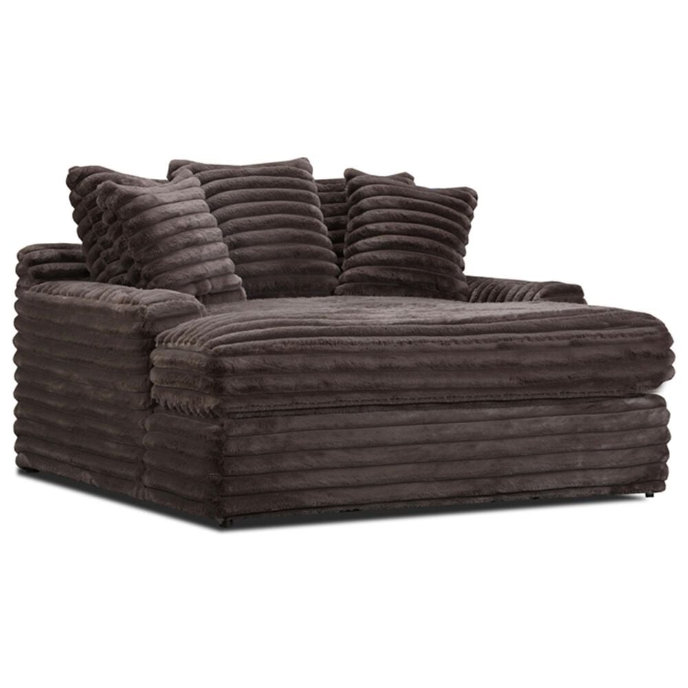 Maple + Main Julia Chaise with USB and Cupholder in Chocolate, , large