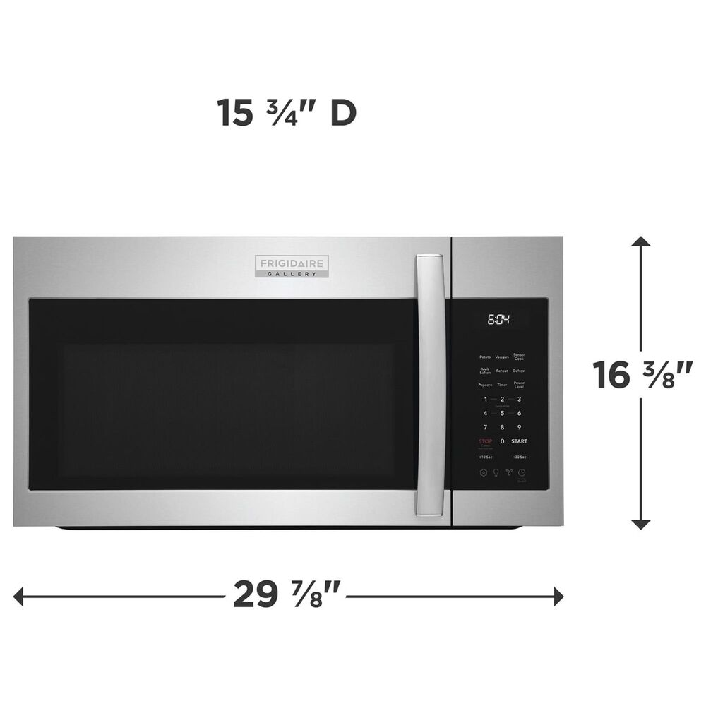 Frigidaire Gallery 2-Piece Kitchen Package with 6 Cu. Ft. Gas Range and 30" Over-The-Range Microwave in Stainless Steel, , large