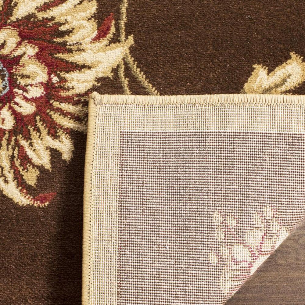 Safavieh Lyndhurst  6&#39;7&quot; Square Brown and Multicolor Area Rug, , large