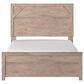 Ashley Senniberg 4-Piece Full Panel Bed Set in Light Brown and White, , large