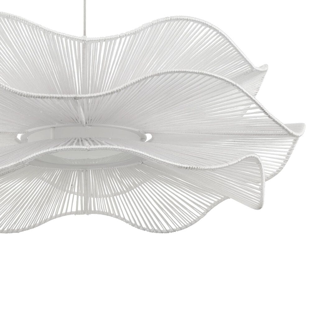 Golden Lighting Whisper 24" 1-Light LED Pendant in Matte White, , large