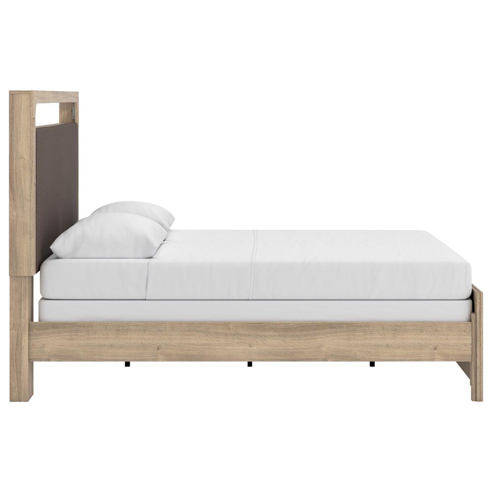 Ashley Kinlanni Queen Upholstered Panel Bed in Tan, , large