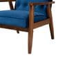 Baxton Studio Sorrento Arm Chair in Navy Blue, , large