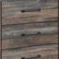 Ashley Drystan 5 Piece Twin Dual Storage Bed Set in Brown Rustic, , large