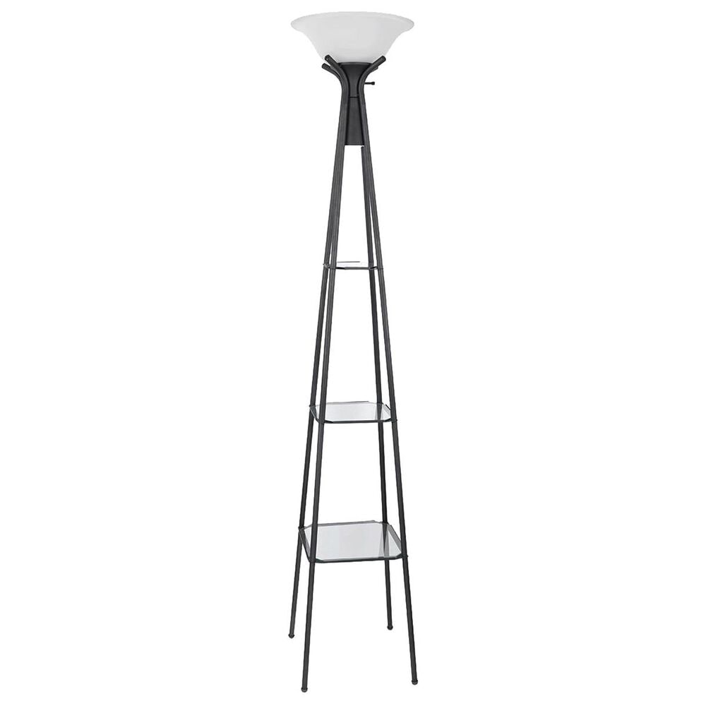 Pacific Landing Torchiere Floor Lamp with Shelf Storage, , large