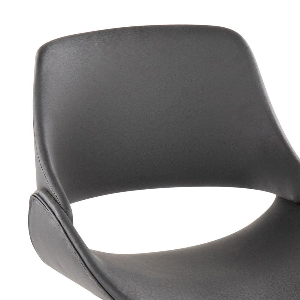 Lumisource Fabrico Office Chair with Grey Cushion in Black, , large