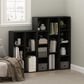 HOMLUX 11-Cube Reversible Open Shelf Bookshelf in Blackwood, , large