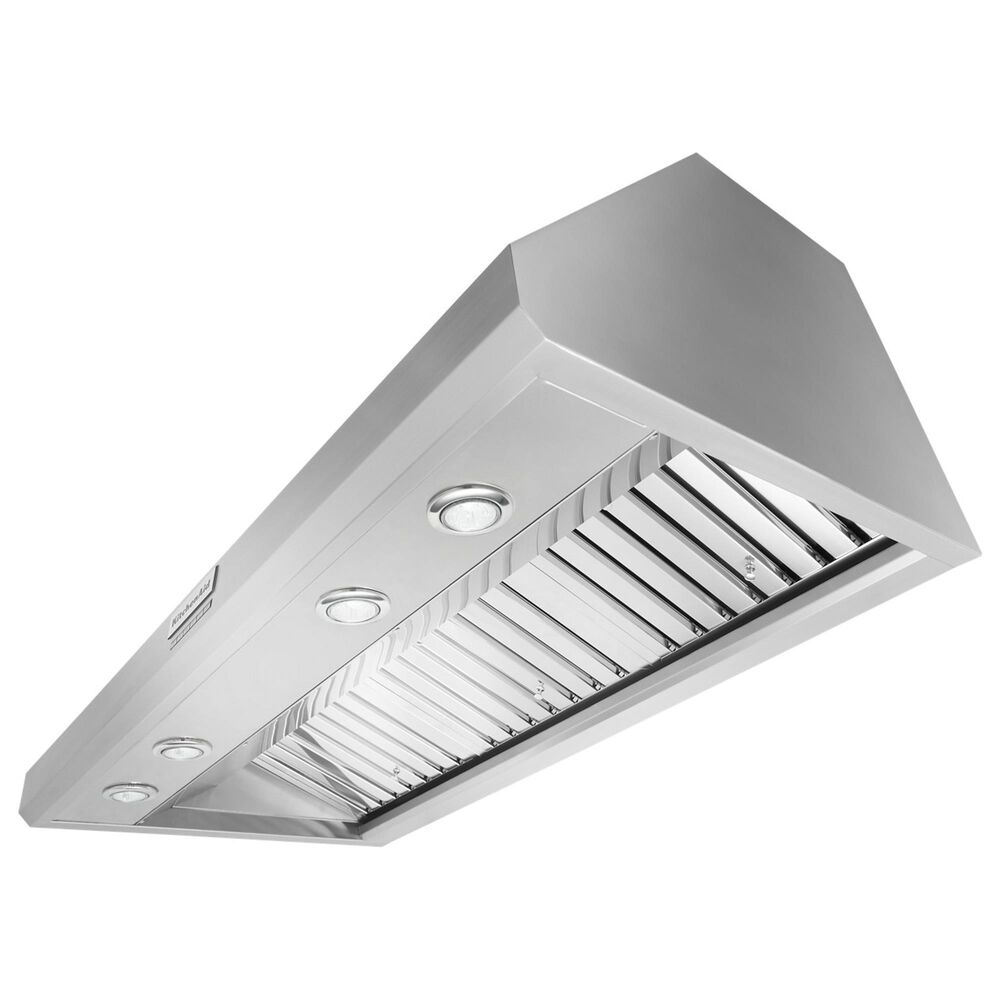 KitchenAid 48" Commercial Style Wall Mount Canopy Range Hood in Stainless Steel, , large