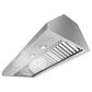 KitchenAid 48" Commercial Style Wall Mount Canopy Range Hood in Stainless Steel, , large
