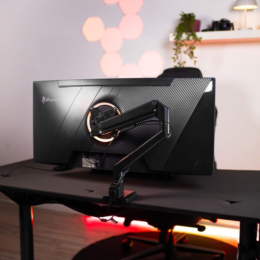 Arozzi Nova 34" Curved VA 165Hz Gaming Monitor in Black, , large