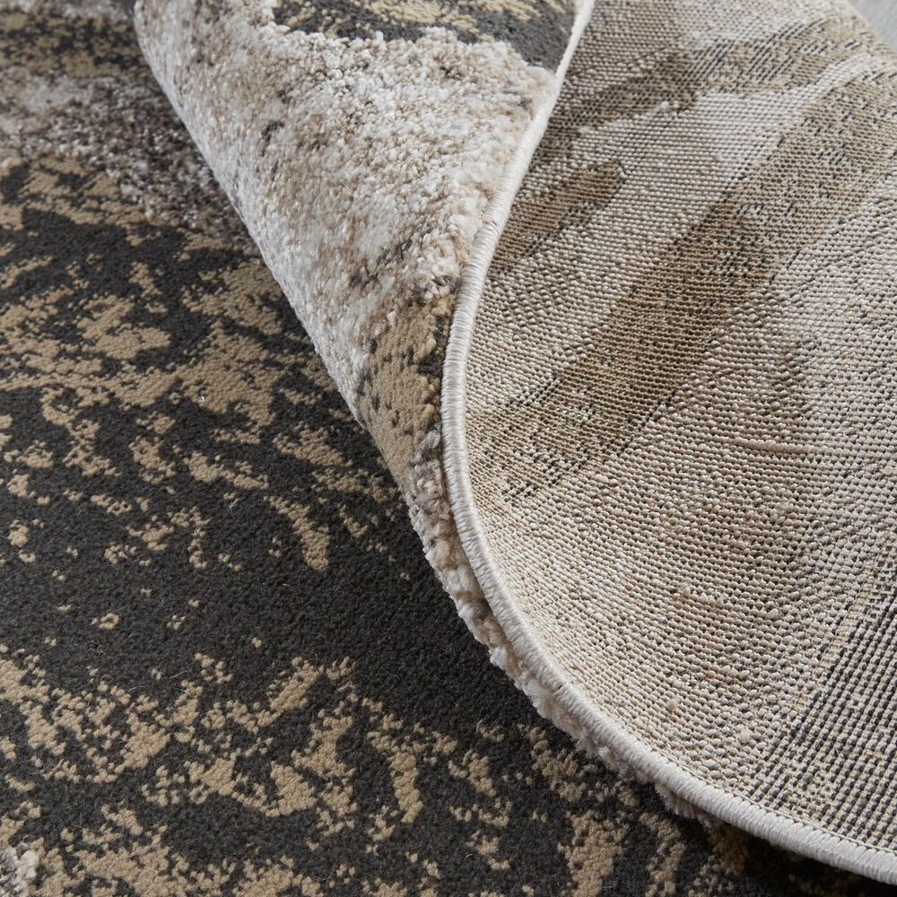 Feizy Vancouver 8&#39; x 10&#39; Charcoal and Beige Area Rug, , large