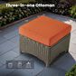HOMLUX 7-Piece Patio Set in Orange, , large