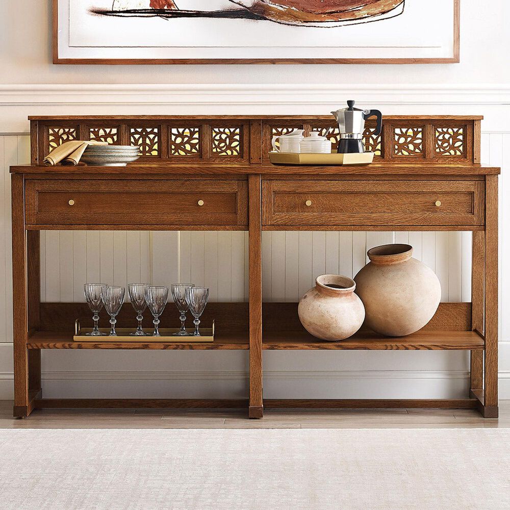 Stickley Furniture Surrey Hills Server with Gallery in Bay Brown, , large