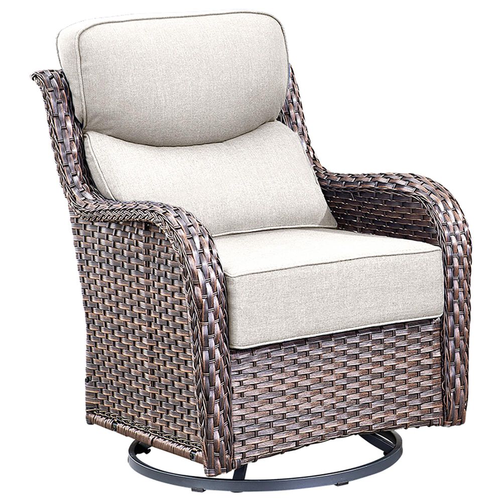 Sunwell Garden 6-Piece Fire Pit Set in Beige, , large