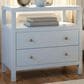 Butler Specialty Company Nora 2-Drawer Wide Nightstand with Open Shelf in Light Blue, , large