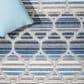 Safavieh Cabana CBN333M 6"7" x 9" Blue and Grey Indoor/Outdoor Area Performance Rug, , large