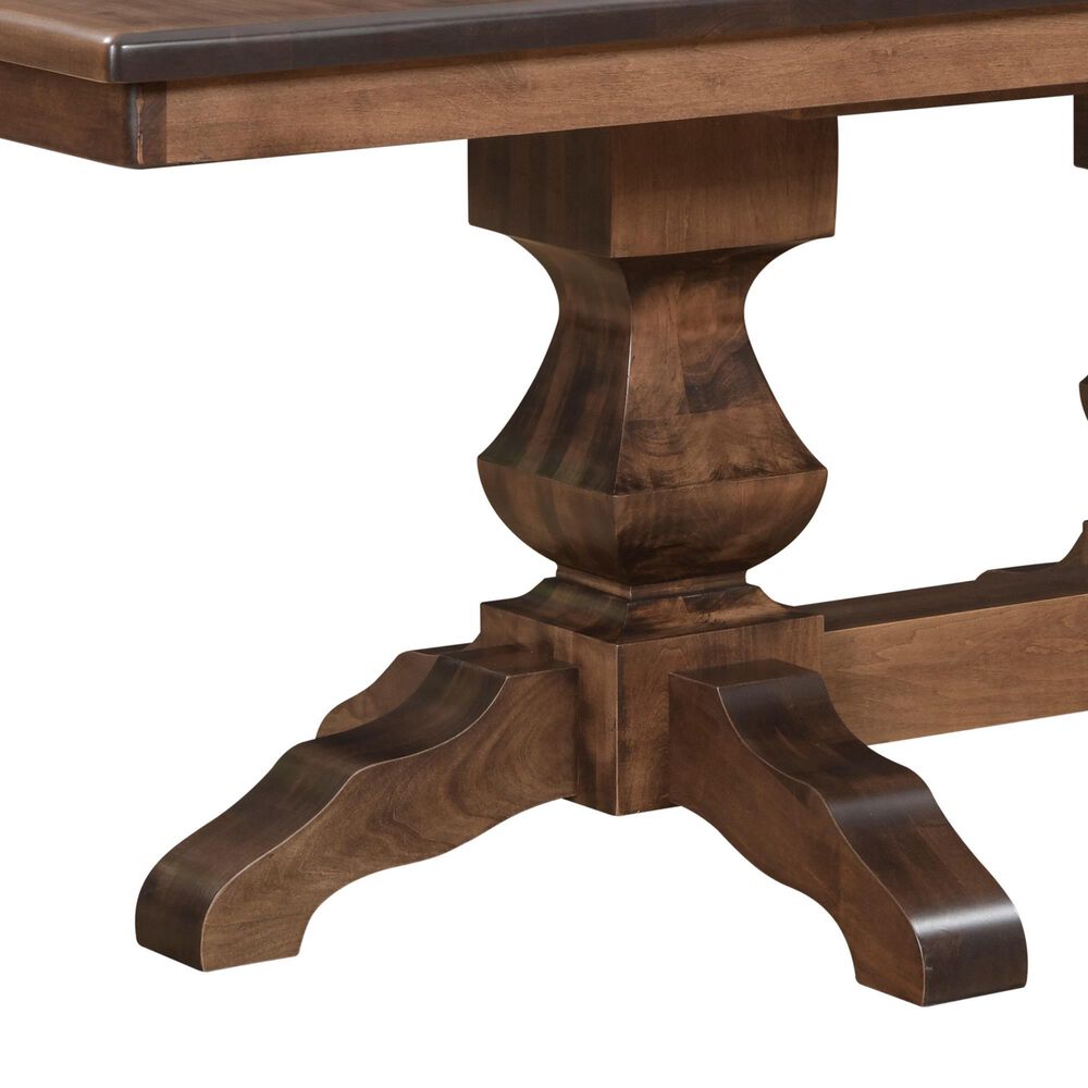 TRAILWAY Interlock Mountain Dining Table with 4 Dining Side Chairs and 2 Arm Chairs in Brown Finish, , large
