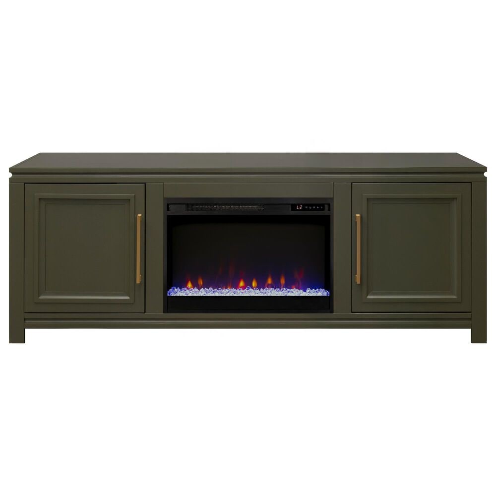 Legends Home The Cove 72" Fireplace Console with Fireplace Insert in Shadow Grove, , large