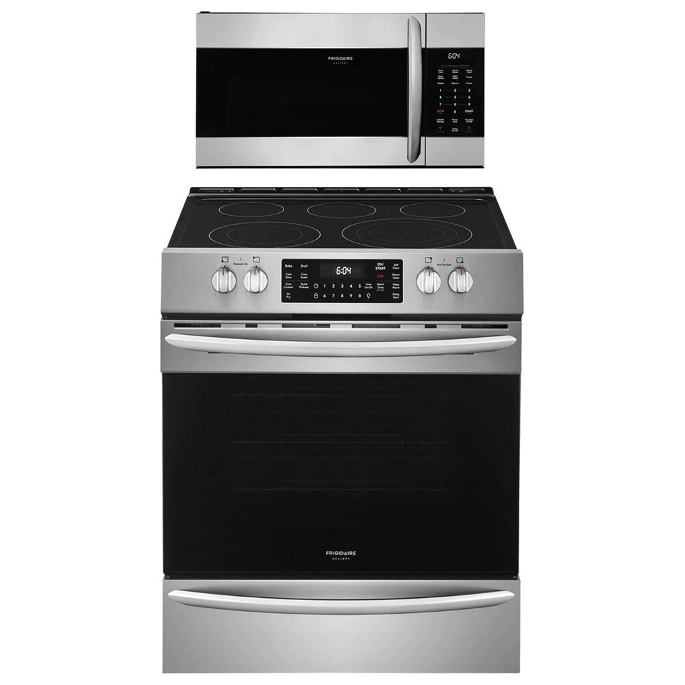Frigidaire Gallery 2-Piece Kitchen Package with 30"" Electric Range and Microwave in Stainless Steel, , large