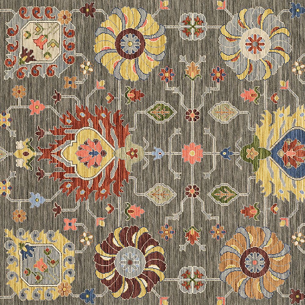 Oriental Weavers Lucca Floral Vibes 2&#39; x 3&#39; Grey Area Rug, , large