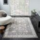 L&R Resources Allure 82473GML Gray and Blue 9" x 12" Area Rug, , large