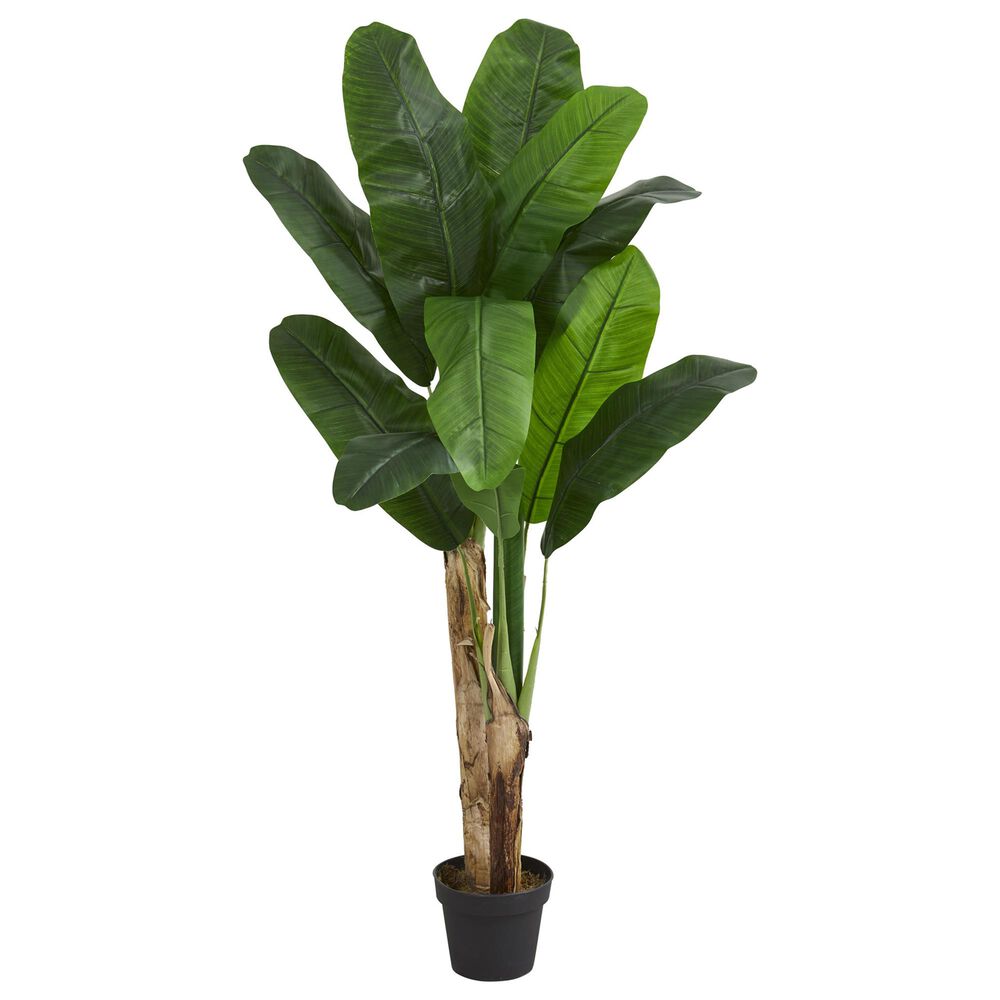 37B 4' Double Stalk Banana Artificial Tree, , large