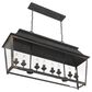Golden Lighting Abingdon 8-Light Linear Pendant in Antique Black, , large