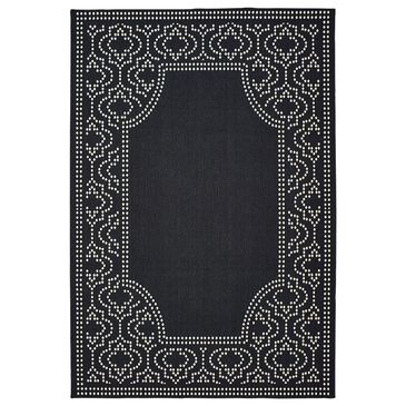 Oriental Weavers Marina 1247K 2"5" x 4"5" Black and Ivory Area Rug, , large