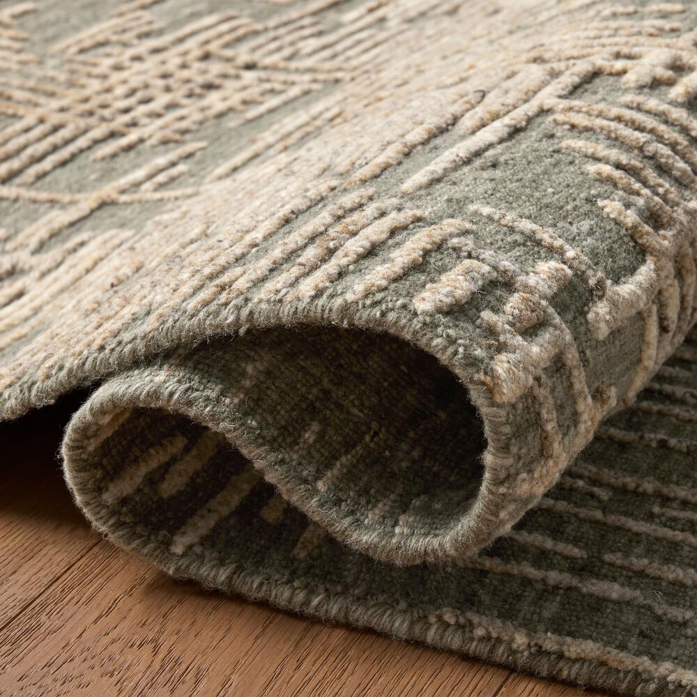 Loloi Woodriff Lagoon and Natural 4' x 6' Area Rug, , large