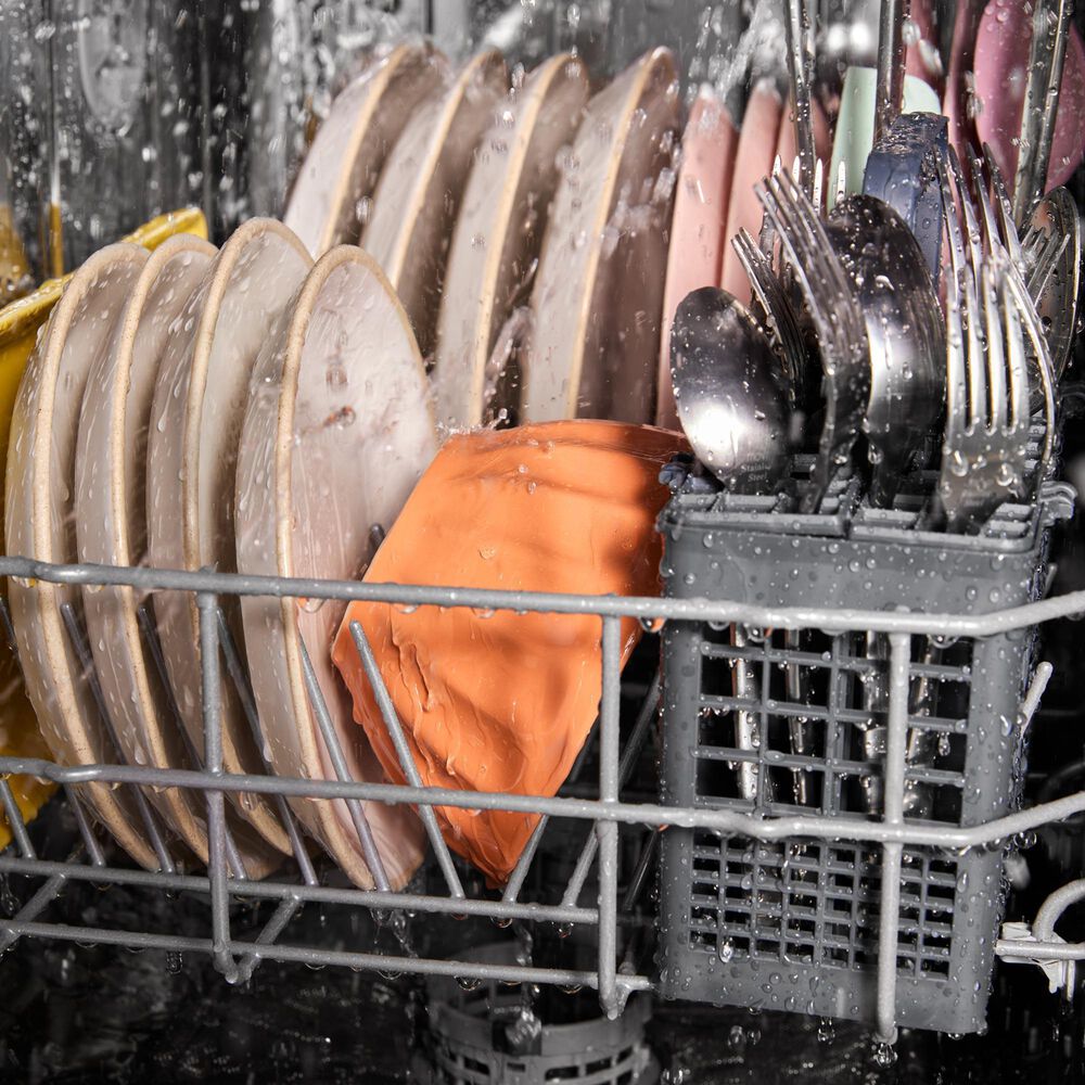 Whirlpool 18" Built-In Dishwasher with Half Load Cycle and Triple Spray Arms in Stainless Steel, , large