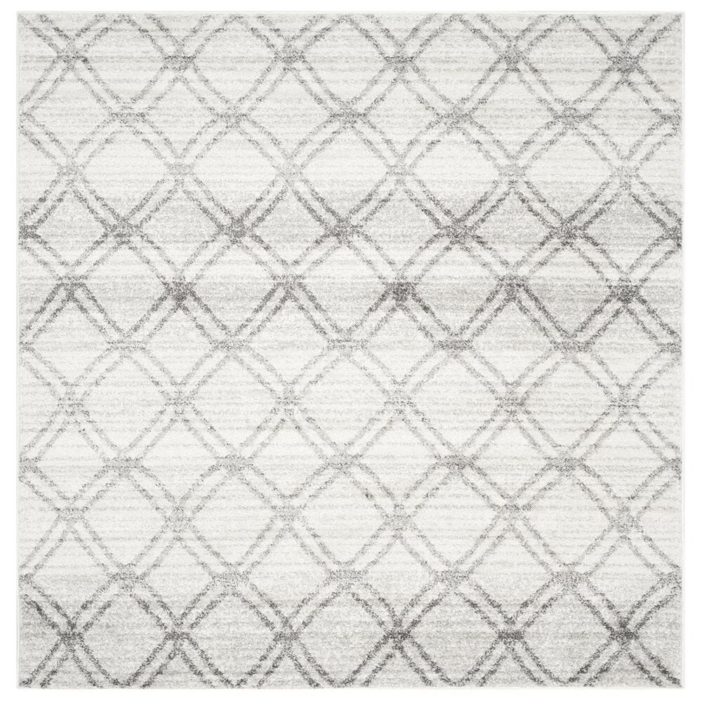 Safavieh Adirondack ADR105P-6SQ 6" x 6"  Silver/Charcoal Square Rug, , large
